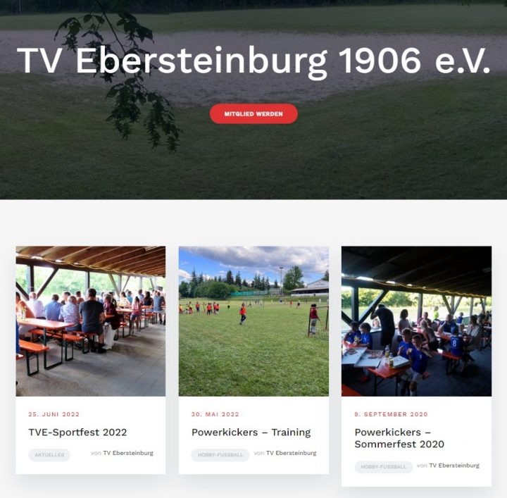 Neue TVE-Homepage